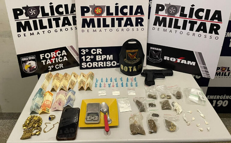 Polícia Militar intensifica combate ao tráfico de drogas em Sorriso com operações e prisões de suspeitos