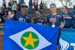 Atleta de Várzea Grande de 14 anos conquista medalha de prata no salto em distância nos Jogos Escolares Brasileiros