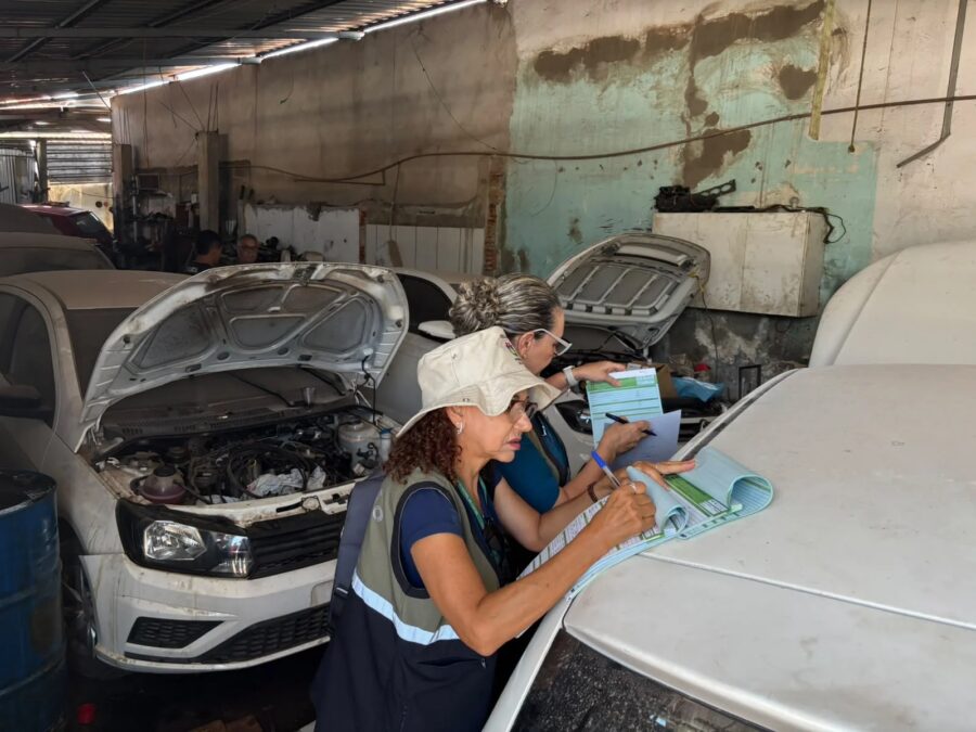 Operação “Mobilidade em Ordem” desobstrui vias e calçadas tomadas por sucatas em Cuiabá