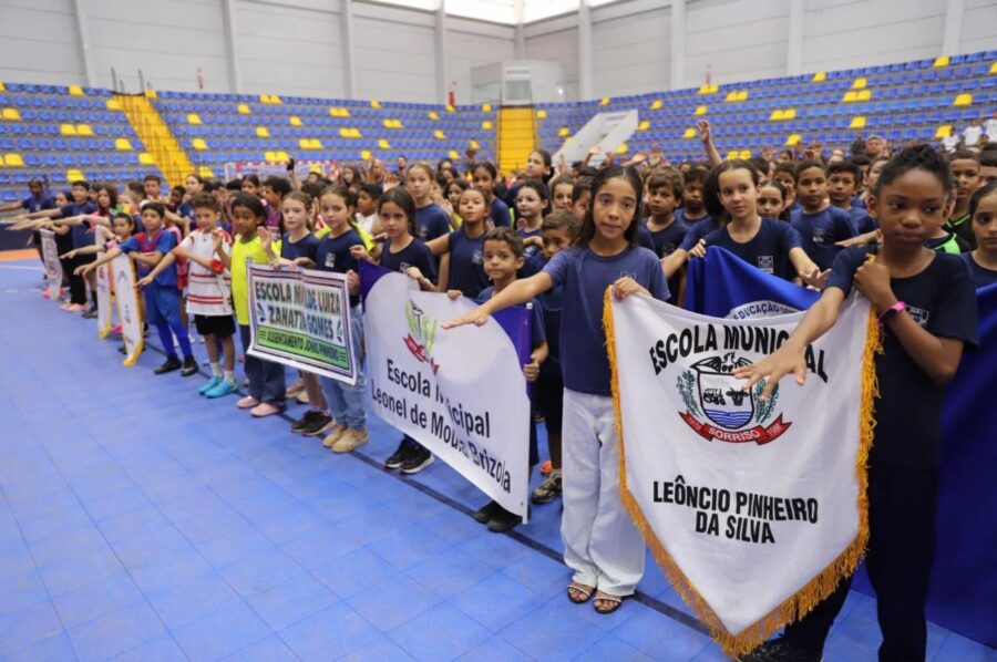 Abertura dos Jogos das Crianças 2026 reúne 800 estudantes na Arena Sorriso