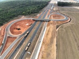 BR-163 ganha novo retorno em desnível na região de Nova Mutum neste sábado