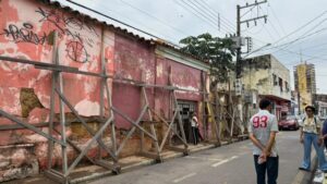 Casarões do Centro Histórico de Cuiabá passam por devassa técnica para barrar risco de desabamento com as chuvas