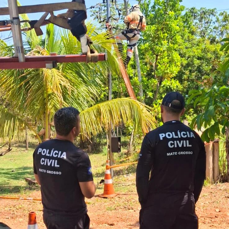 Mineradora reincidente é flagrada furtando energia em Cuiabá e três pessoas são prisas em operação